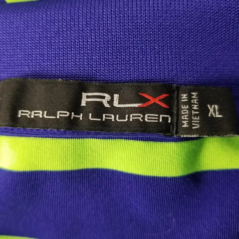 Ralph Lauren RLX Polo Shirt Mens XL Striped 2017 US Open Erin Hills Golf‎